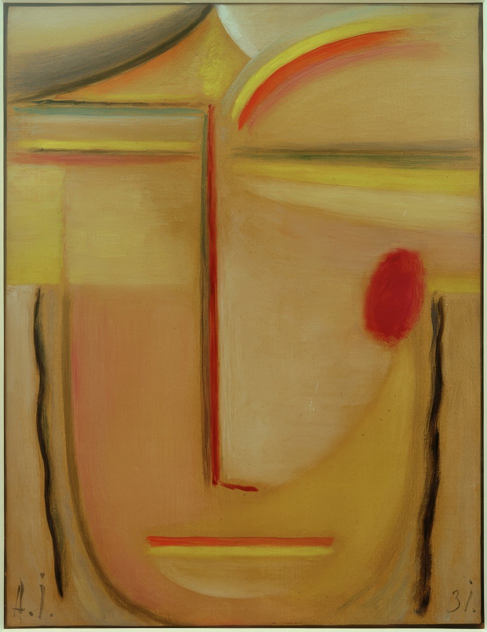 Abstrakter Kopf: Gold und Rosa tekijältä Alexej von Jawlensky