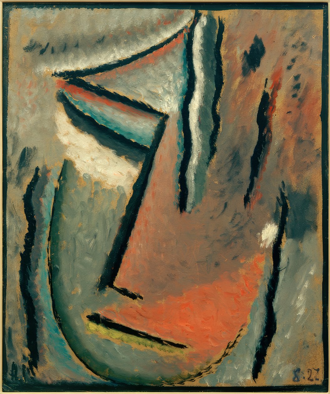 Abstrakter Kopf: Stummer Schmerz tekijältä Alexej von Jawlensky