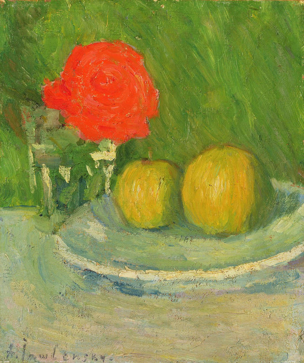 Omenat ja ruusu, 1905 tekijältä Alexej von Jawlensky