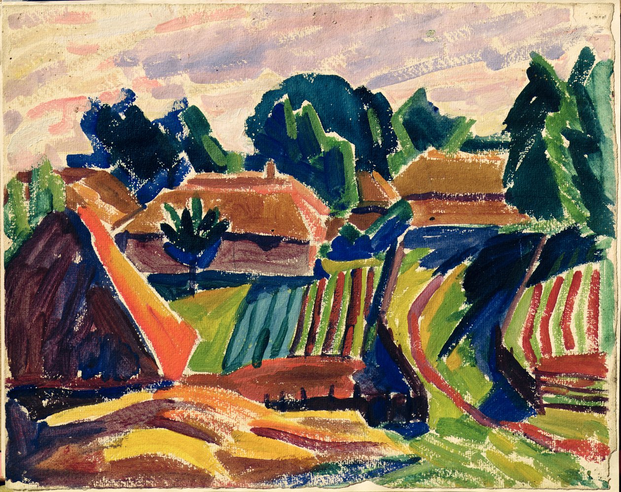 Maisema, 1908-12 tekijältä Alexej von Jawlensky