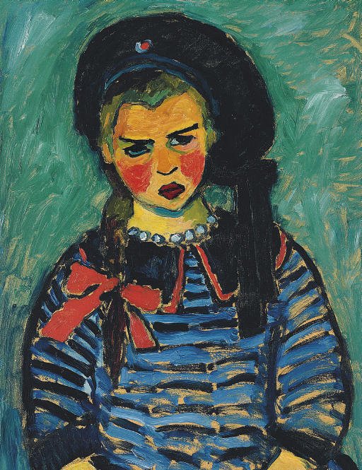 Madchen mit roter Schleife tekijältä Alexej von Jawlensky