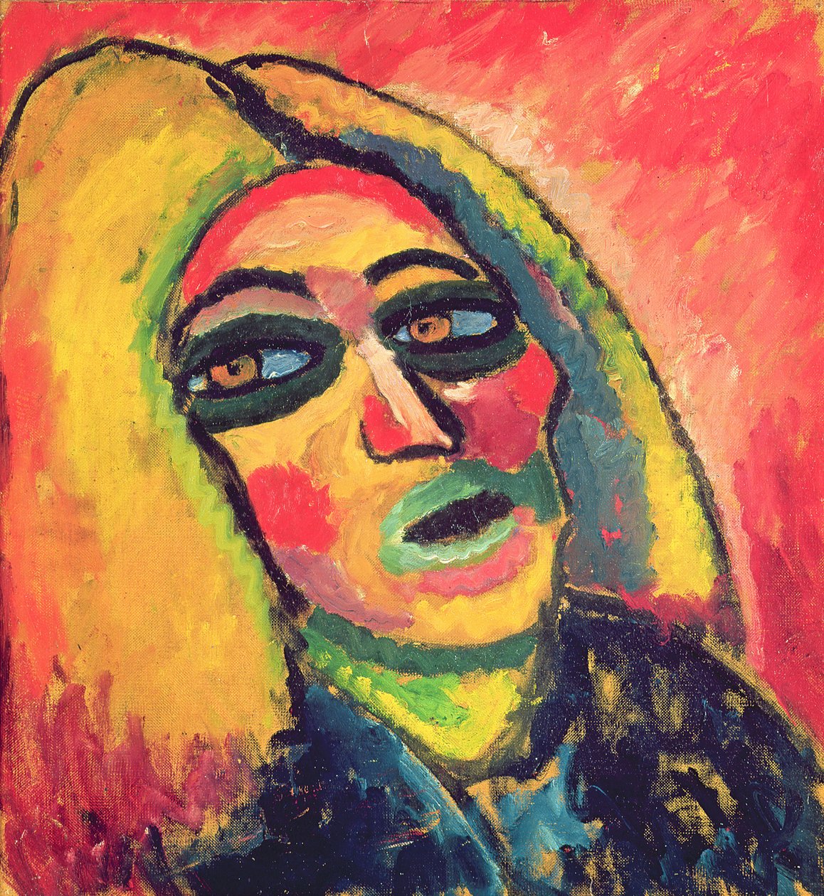 Naisen muotokuva, 1912 tekijältä Alexej von Jawlensky