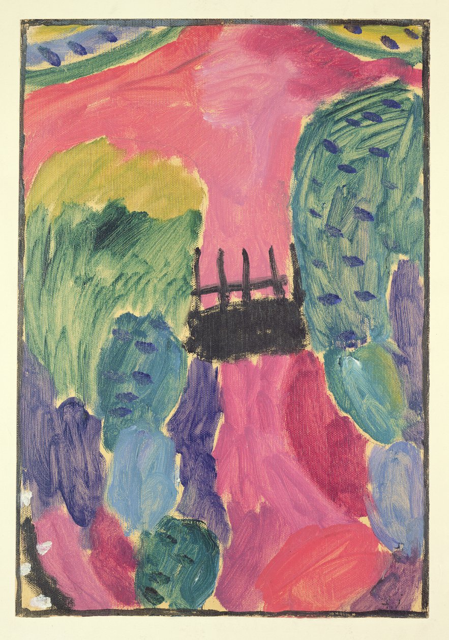 Punainen tie, 1915 tekijältä Alexej von Jawlensky