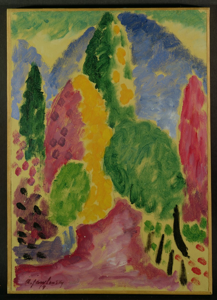 Muunnelma, 1914 tekijältä Alexej von Jawlensky