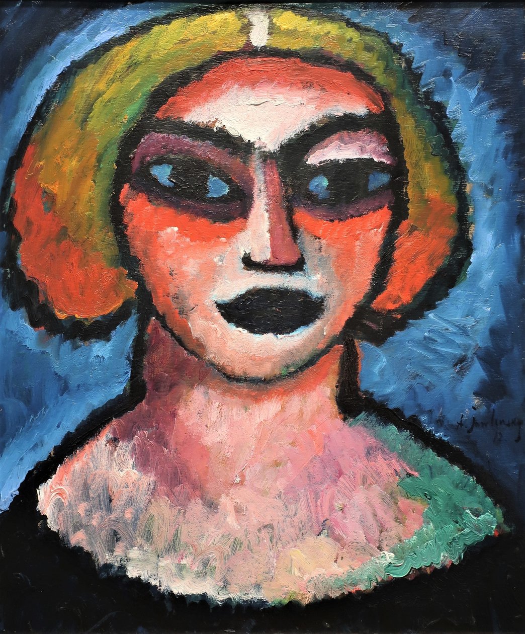 1912 Jawlensky naisen pää tekijältä Alexej von Jawlensky