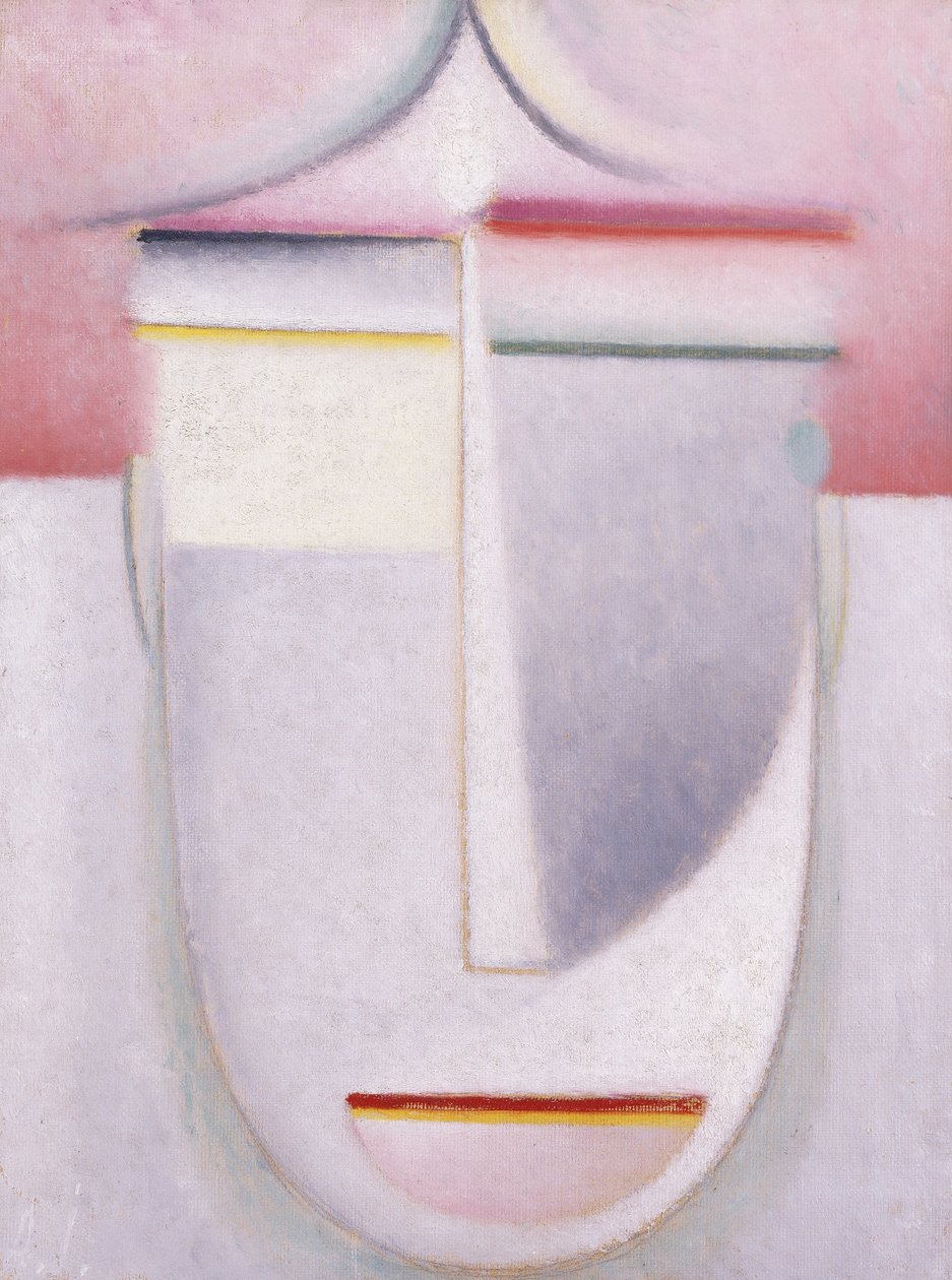 Abstract Head: Koostumus nro 2 "Talvi"; Abstract Head: Sävellys nro 2 "Talvi", n. 1924 tekijältä Alexej von Jawlensky