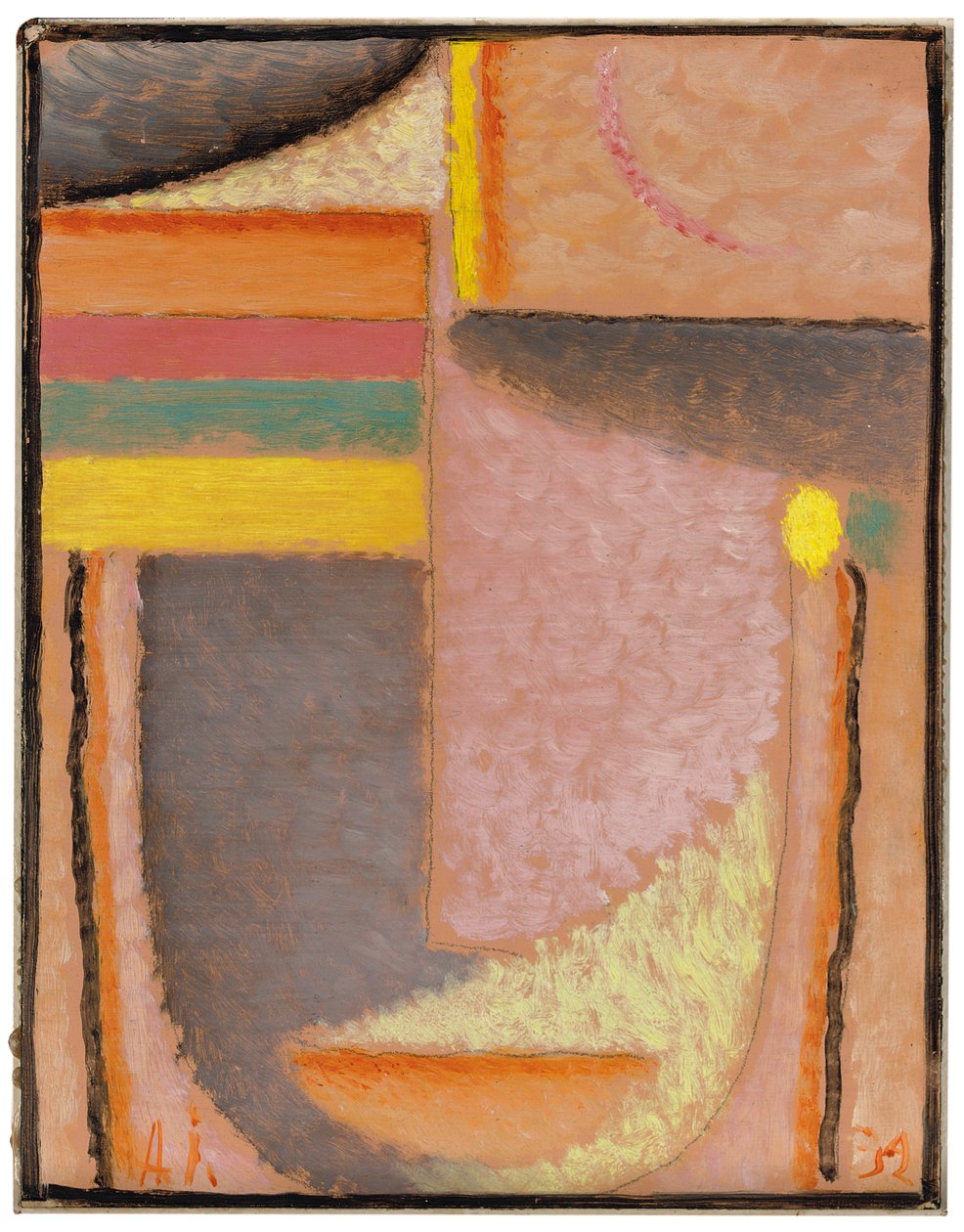 Abstrakti pää: Parthenon, 1932 tekijältä Alexej von Jawlensky