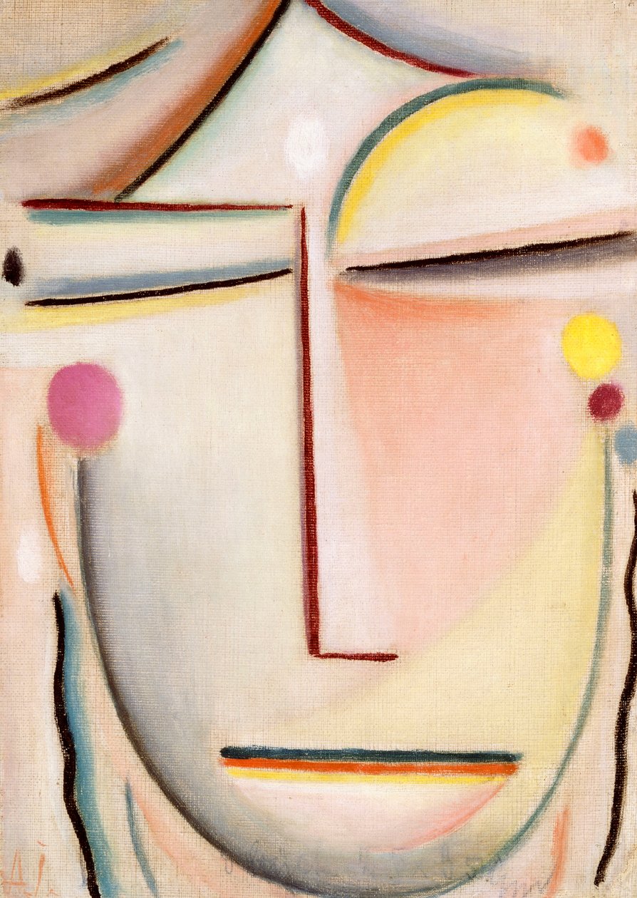 Pään tiivistelmä: Aamuvalo, n. 1920 tekijältä Alexej von Jawlensky