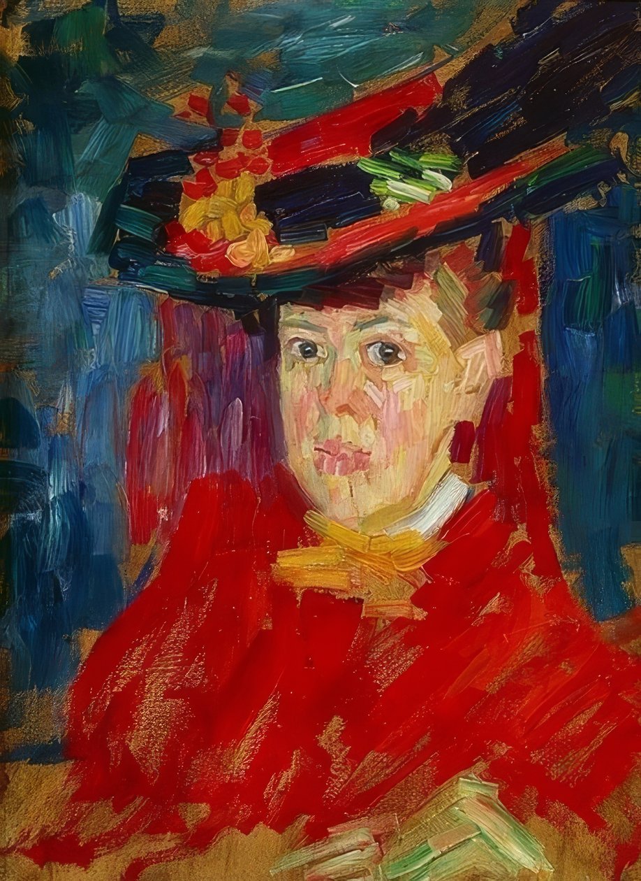 Marianne von Werefkinin muotokuva. Noin 1906 tekijältä Alexej von Jawlensky