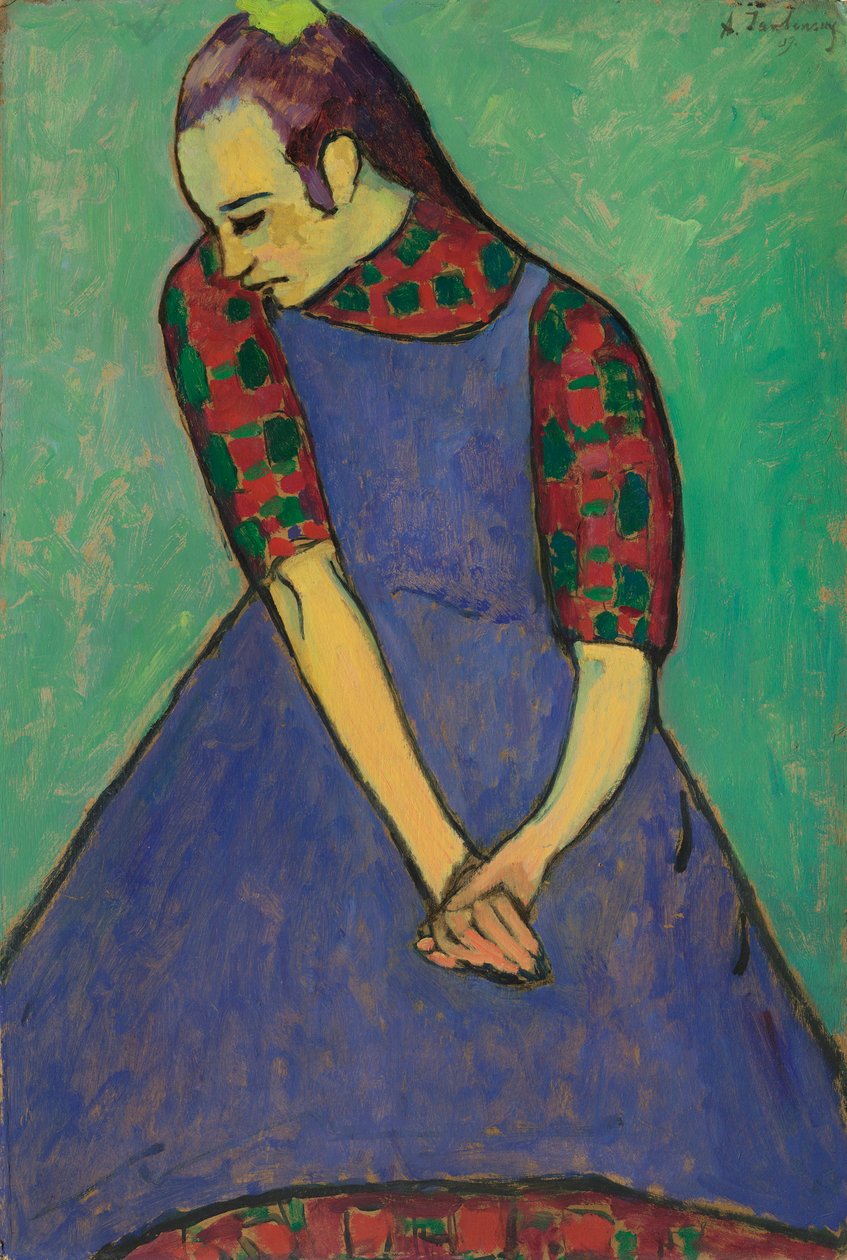 Sininen esiliina, 1909. tekijältä Alexej von Jawlensky