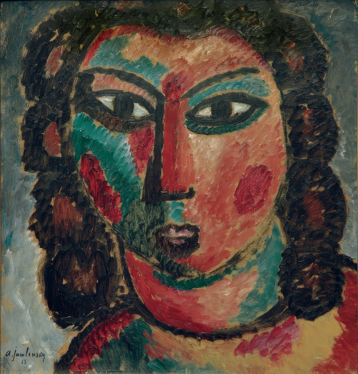 Ruskeat kiharat tekijältä Alexej von Jawlensky