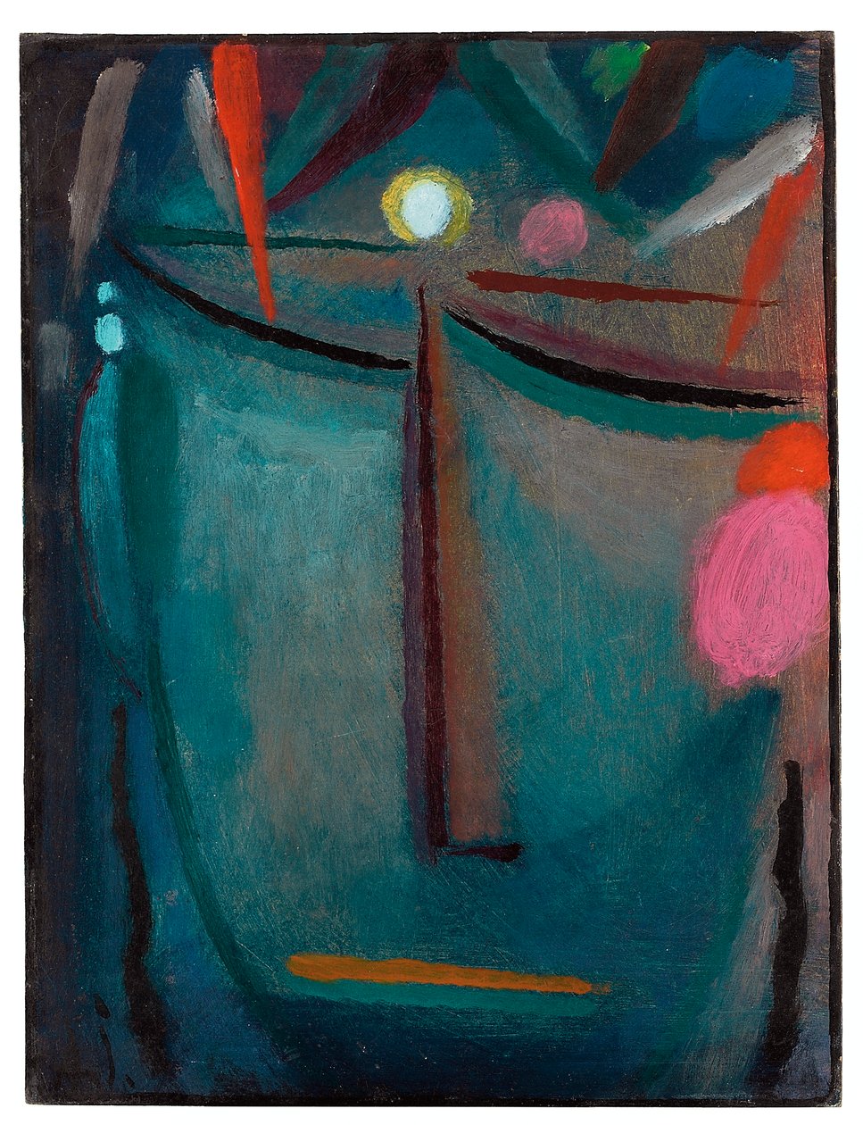 Kristuksen kasvot, orjantappurakruunu, 1918 tekijältä Alexej von Jawlensky