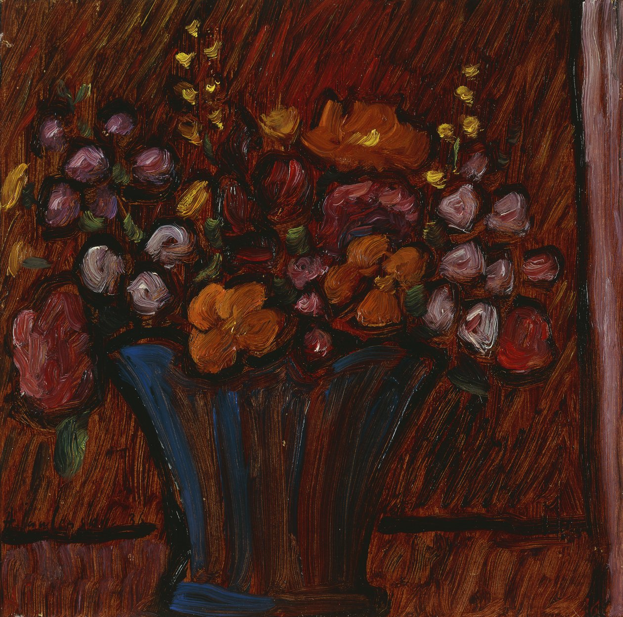 Floral asetelma; Blumenstilleben, 1936 tekijältä Alexej von Jawlensky