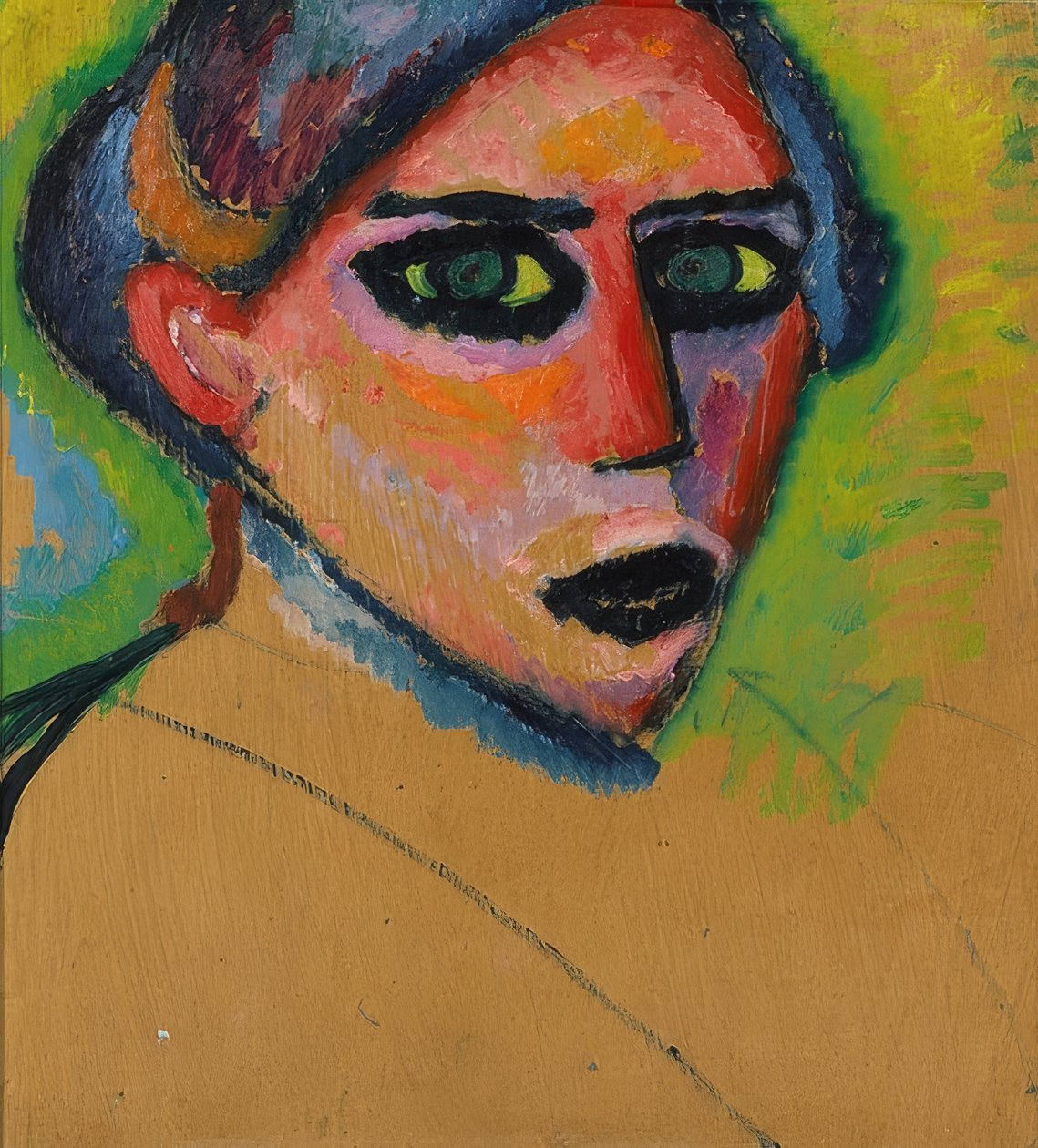 Naisen kasvot. 1911 tekijältä Alexej von Jawlensky