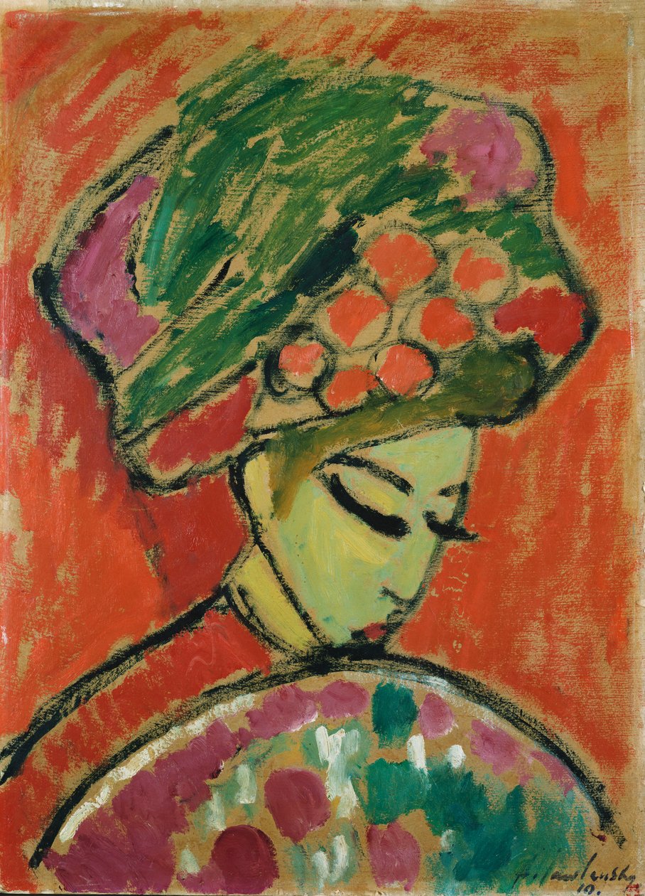 Tyttö Turbanissa tekijältä Alexej von Jawlensky