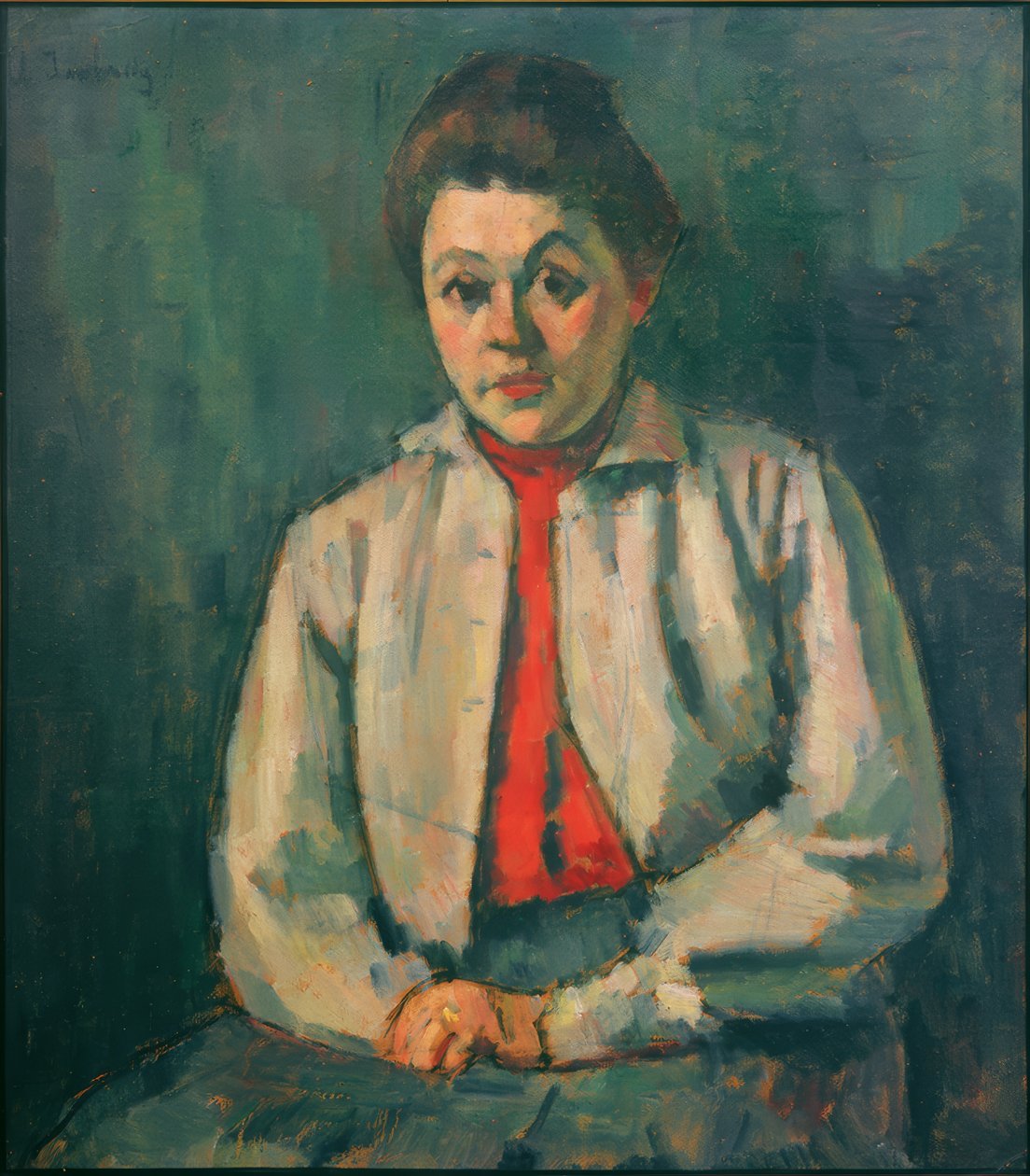 Helene punaisella liivillä tekijältä Alexej von Jawlensky