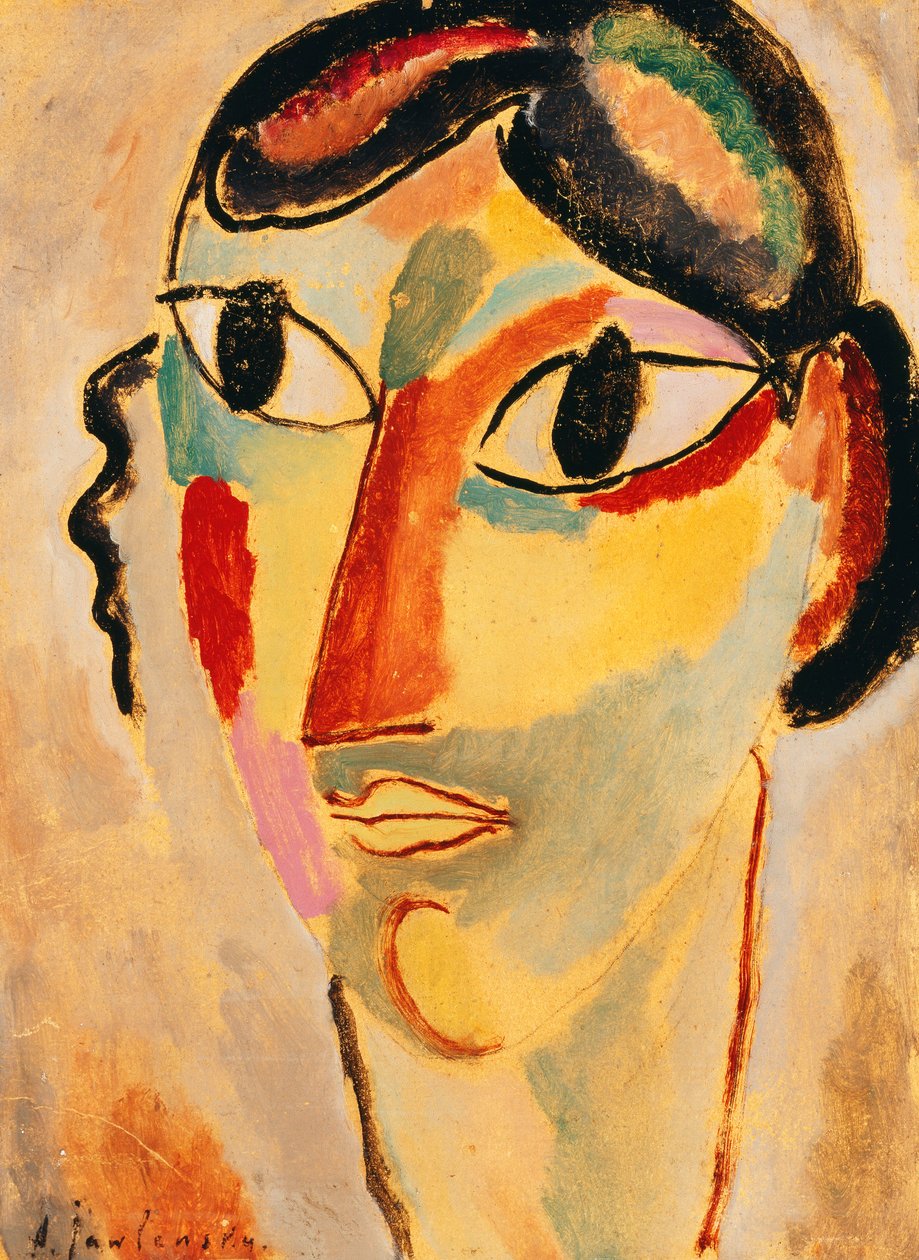 Italialainen tyttö, 1918 tekijältä Alexej von Jawlensky