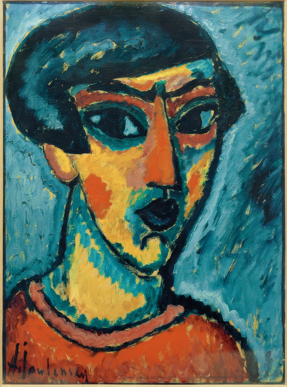 Pää sinisellä tekijältä Alexej von Jawlensky