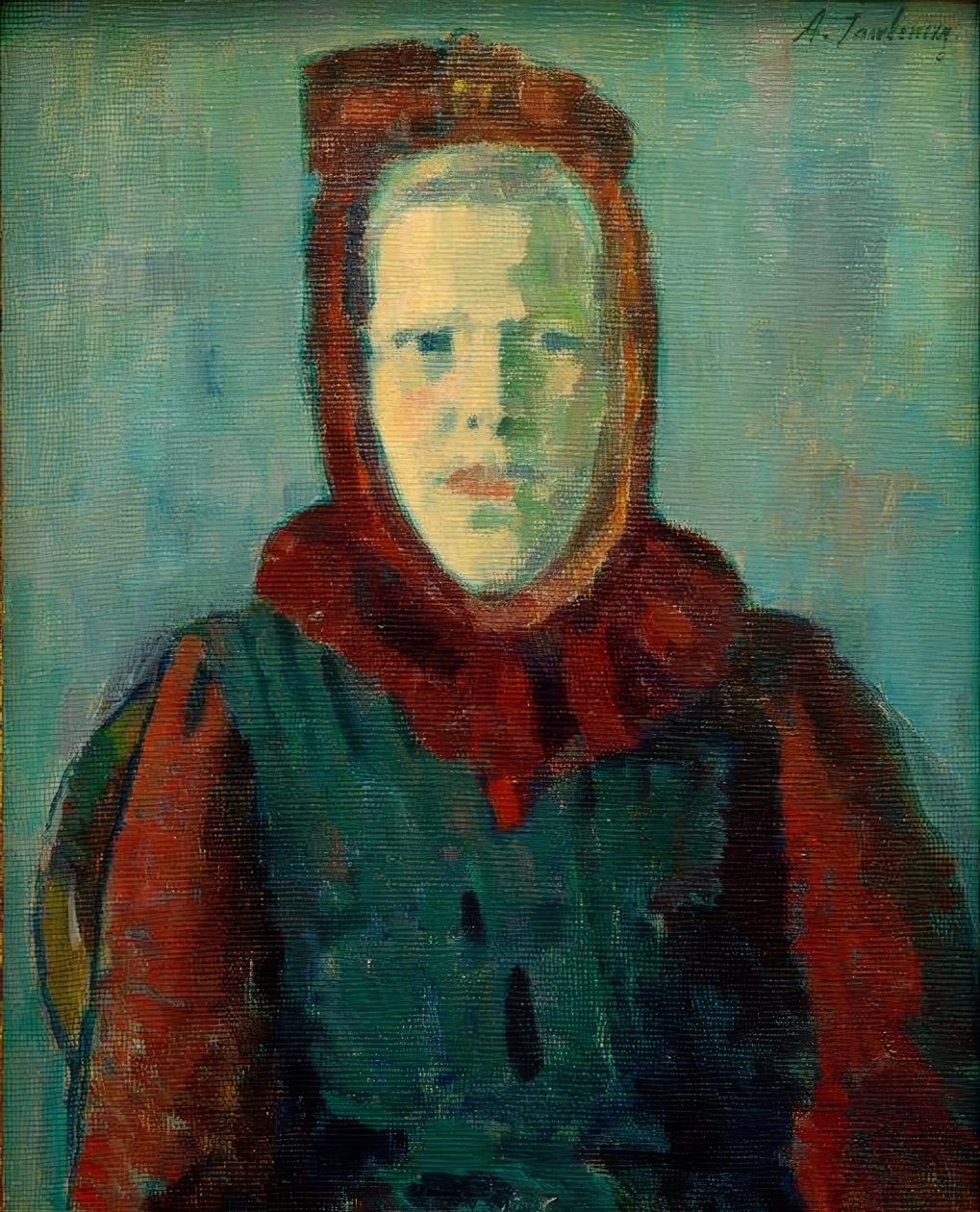 Hupullinen tyttö tekijältä Alexej von Jawlensky