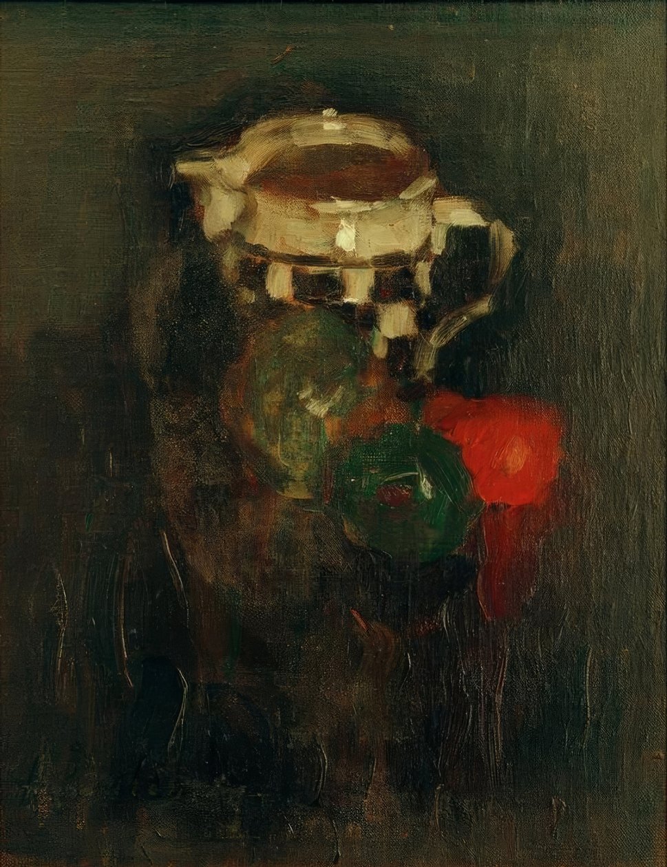 Maitokannu omenoiden kanssa tekijältä Alexej von Jawlensky