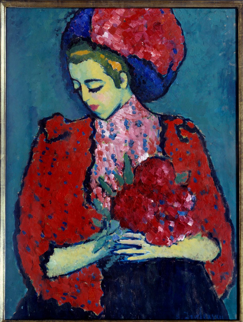 Aleksei von Javlenskyn pionityttömaalaus (Alexi von Jawlensky, Alexej von Javlenski) (1864-1941) tekijältä Alexej von Jawlensky