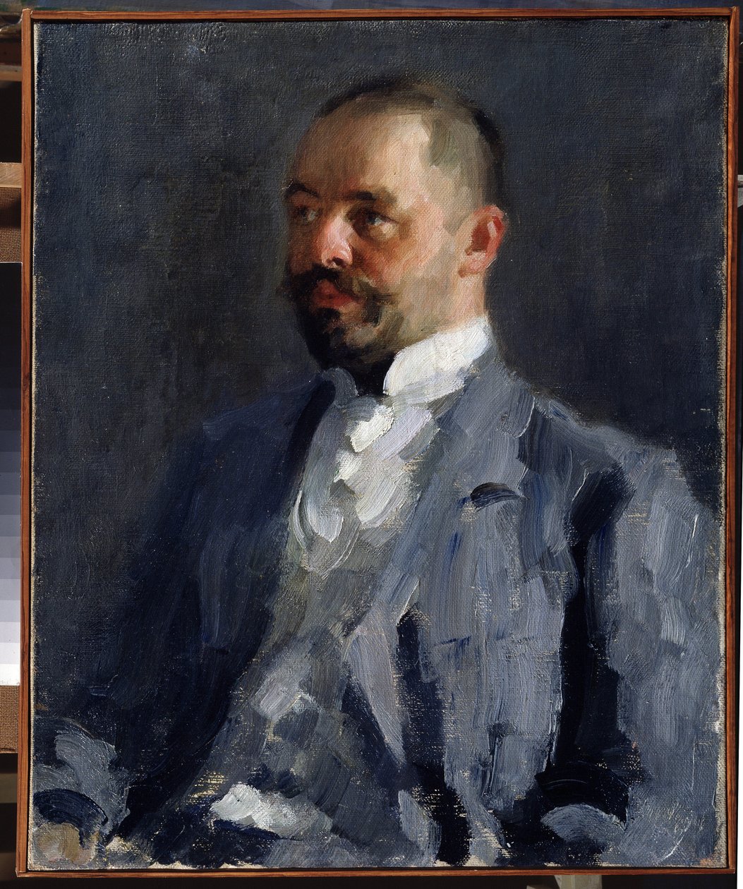 ""Taiteilijan veljen Dmitrin (Dimitri) muotokuva" Aleksei von Javlenskyn (Alexi von Jawlensky, Alexej von Javlenski) (1864-1941) maalaus noin 1898 Alueellinen M. Vrubelin taidemuseo, Omsk tekijältä Alexej von Jawlensky