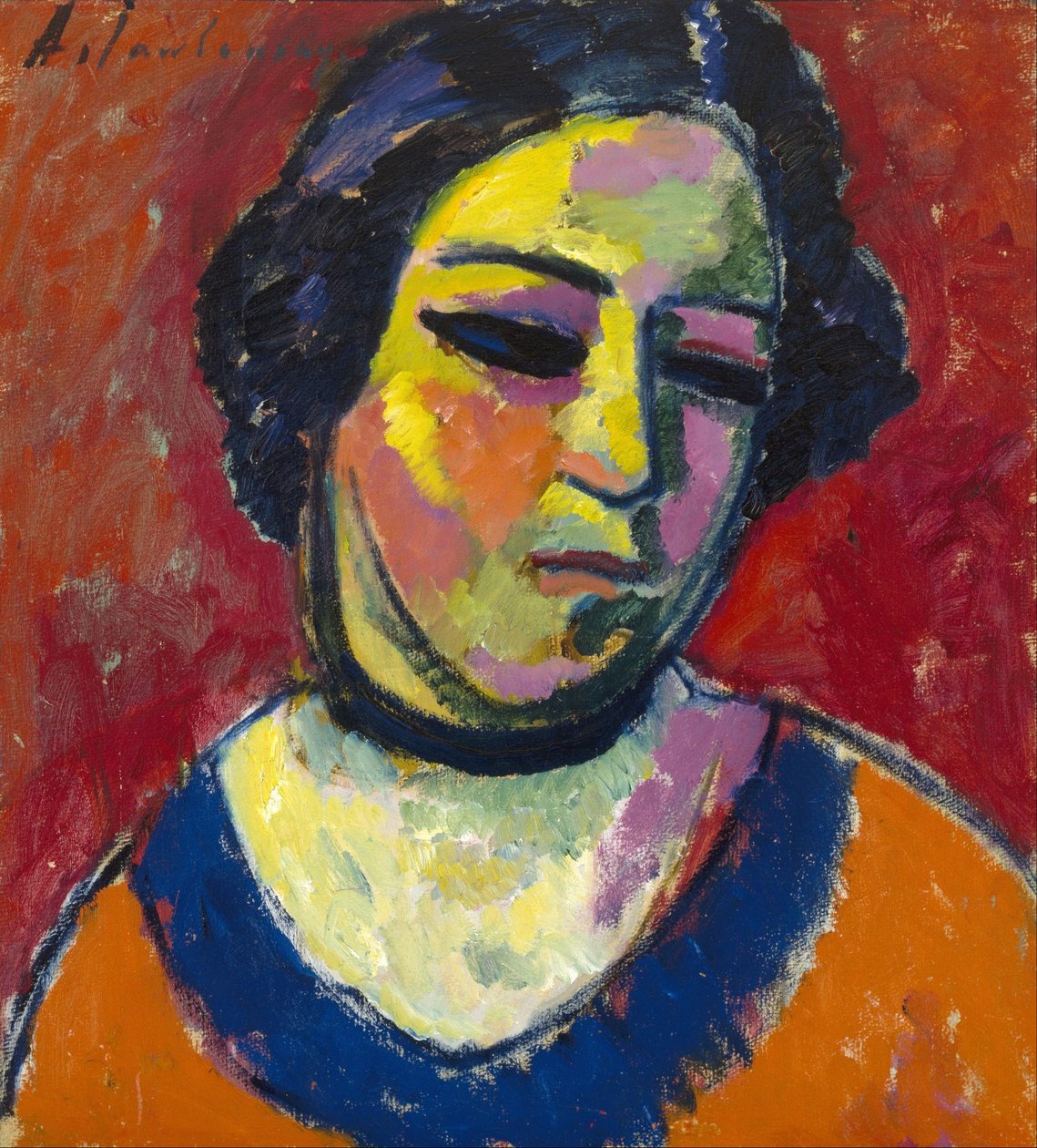 Naisen muotokuva tekijältä Alexej von Jawlensky