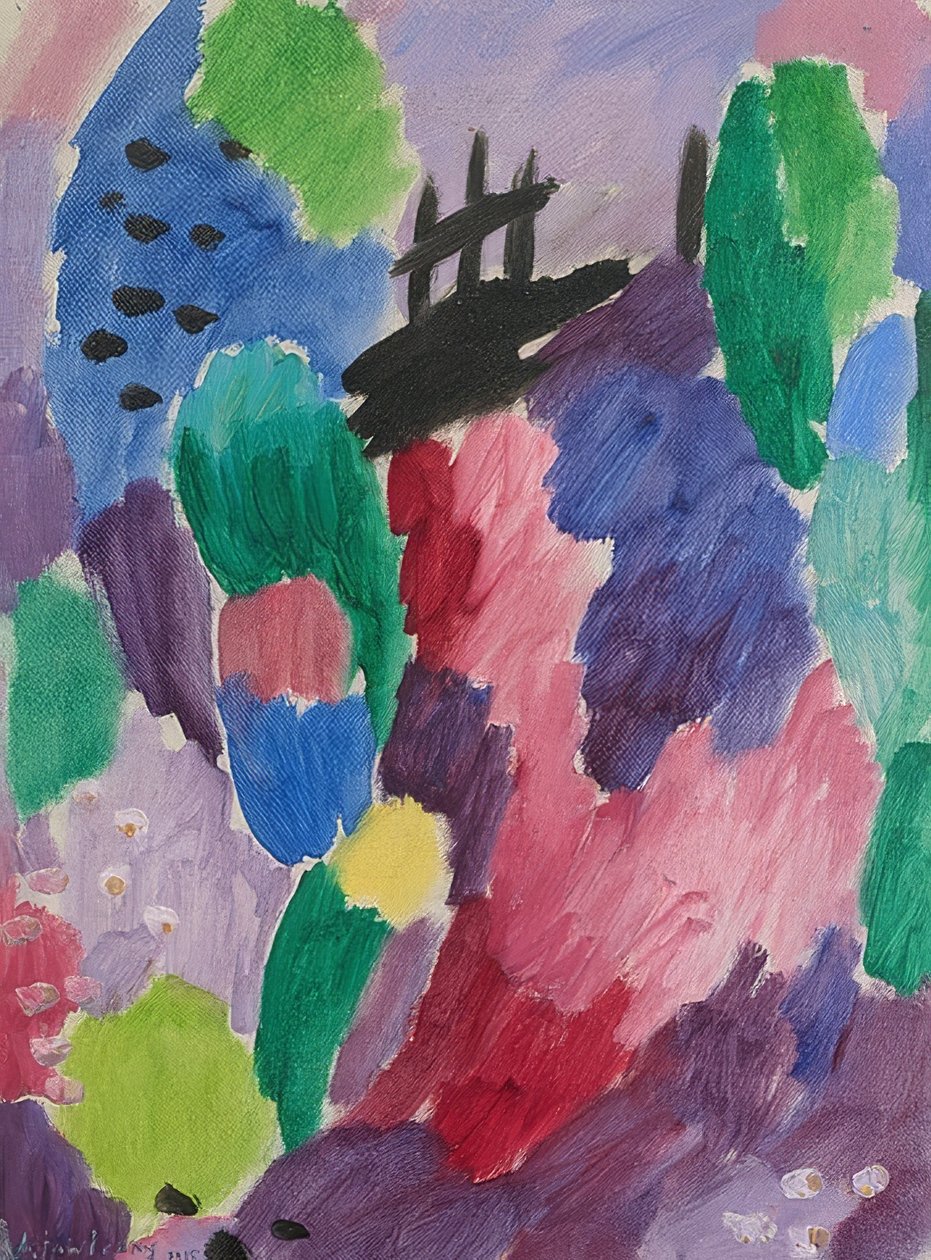 Roter Road, St. Prex. 1915 tekijältä Alexej von Jawlensky