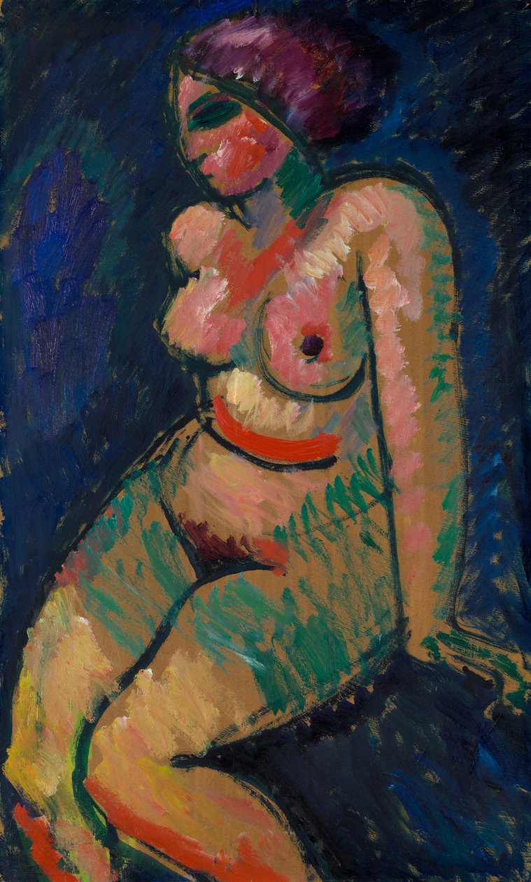 Istuva naisakti tekijältä Alexej von Jawlensky