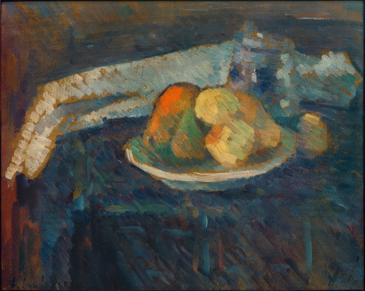Asetelma lautasliinalla tekijältä Alexej von Jawlensky