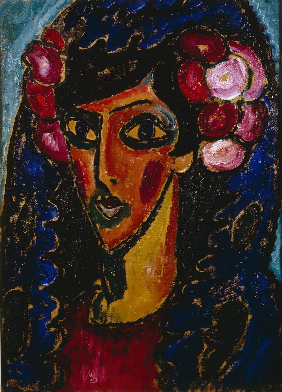 Sininen mantilla tekijältä Alexej von Jawlensky