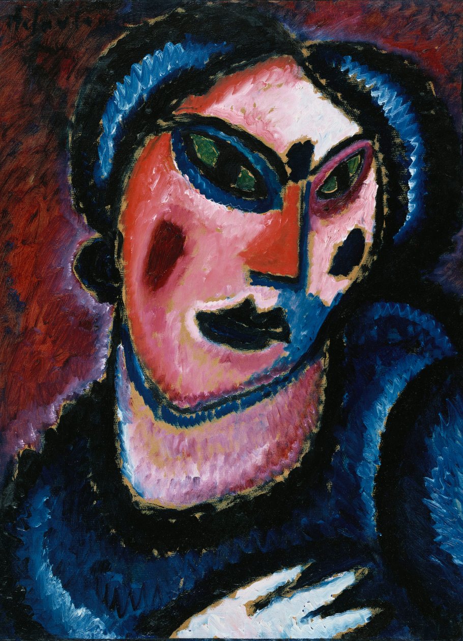 Valkoinen hansikas, 1913 tekijältä Alexej von Jawlensky
