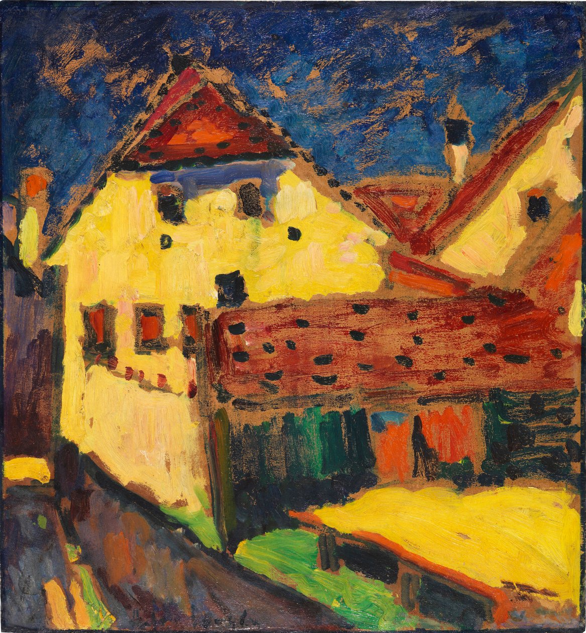 Keltaiset talot, 1909. tekijältä Alexej von Jawlensky