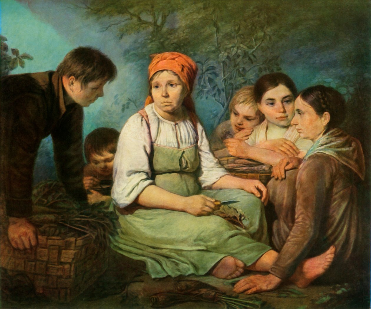 Sokerijuurikkaan puhdistus, c1820, 1965. tekijältä Alexey Venetsianov