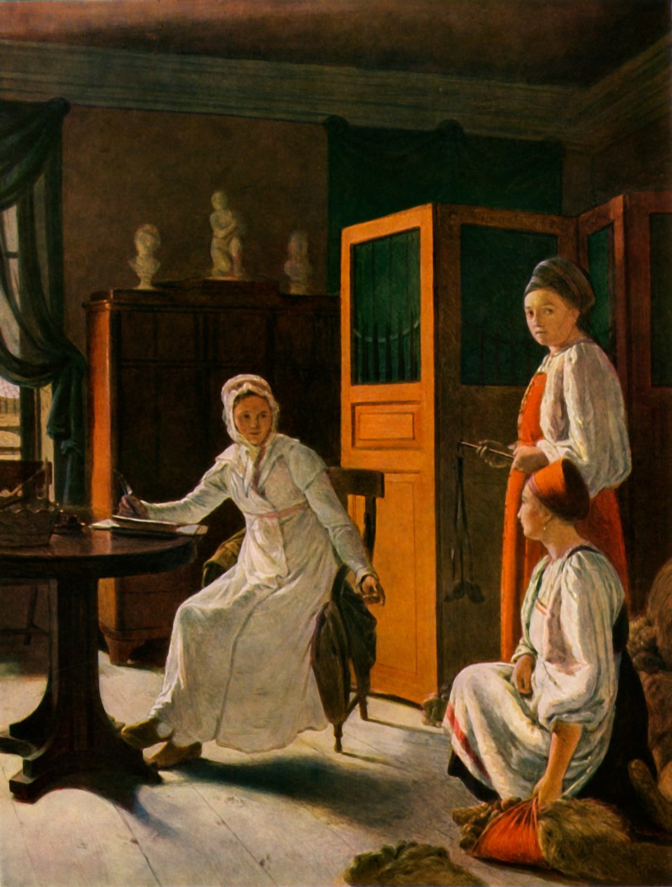 Maanomistajien vaimo aamulla, 1823, 1965. tekijältä Alexey Venetsianov