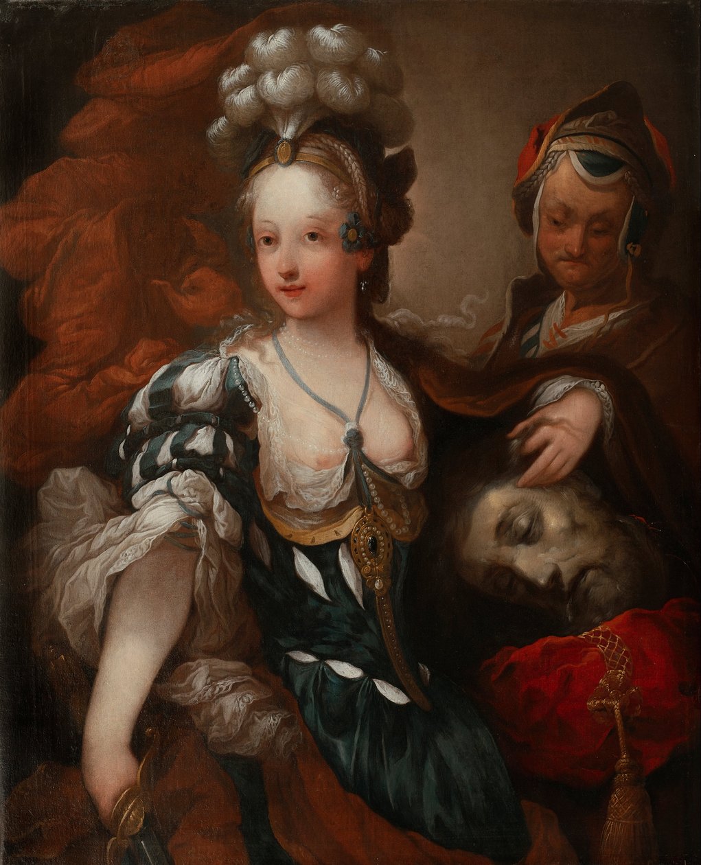 Judith Holofernesin pään kanssa tekijältä Jean Alexis Grimou