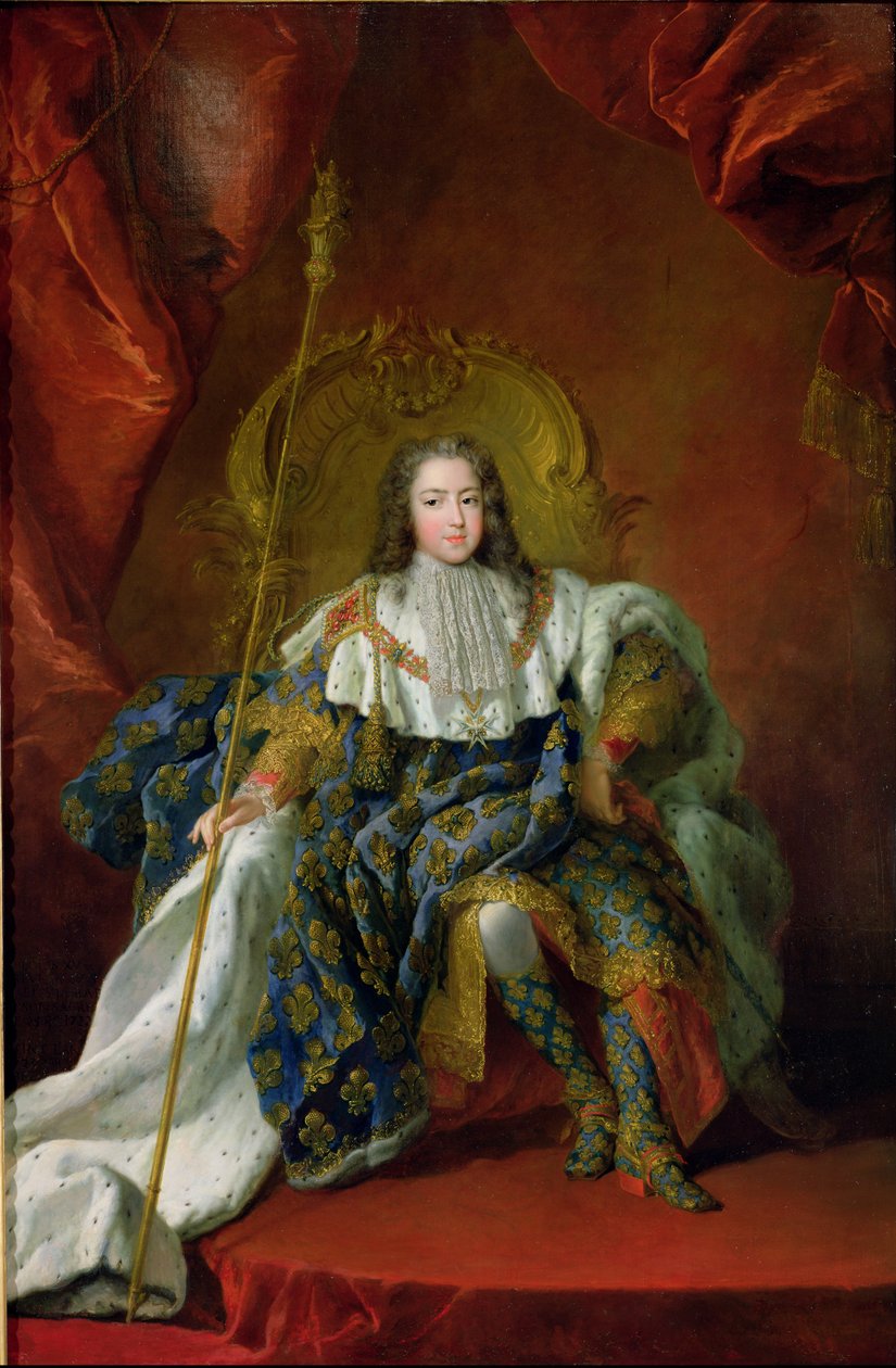 Ludvig XV (1710-74) 1723 tekijältä Alexis Simon Belle