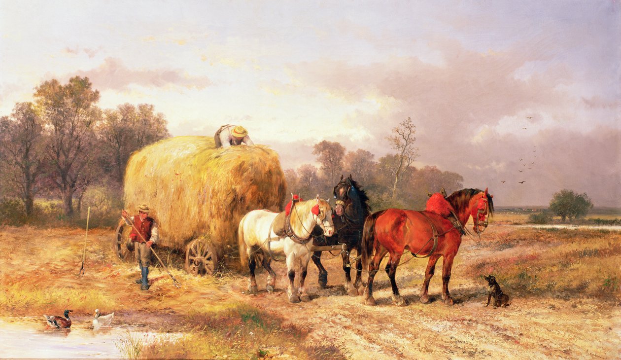 Kärryheinä, 1800-luku tekijältä Alexis de Leeuw