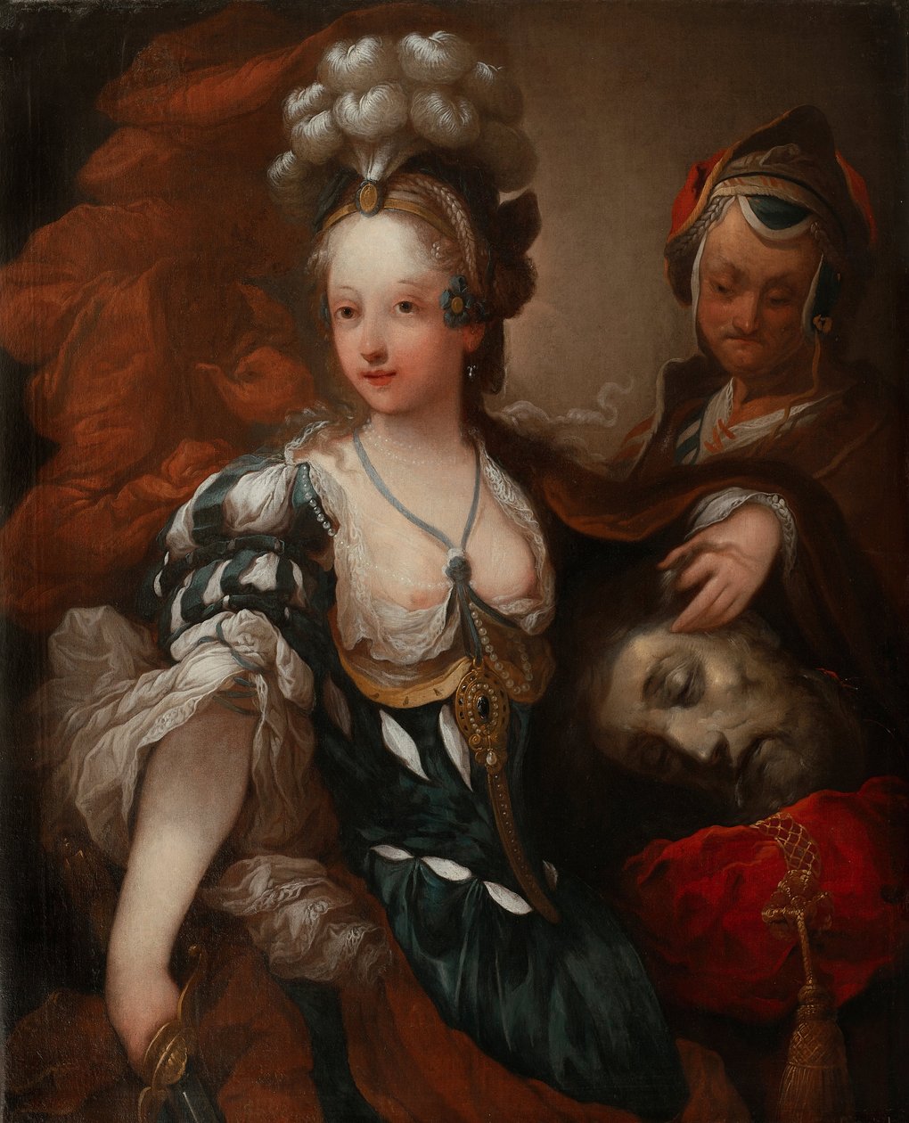 Judith Holofernesin pään kanssa, 1700-luvun puoliväli. tekijältä Alexis Grimou