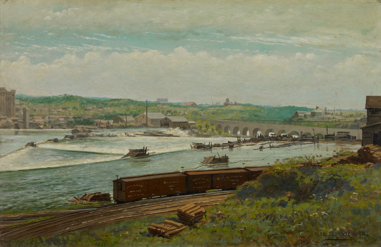 Mill Pond Minneapolisissa tekijältä Alexis Jean Fournier