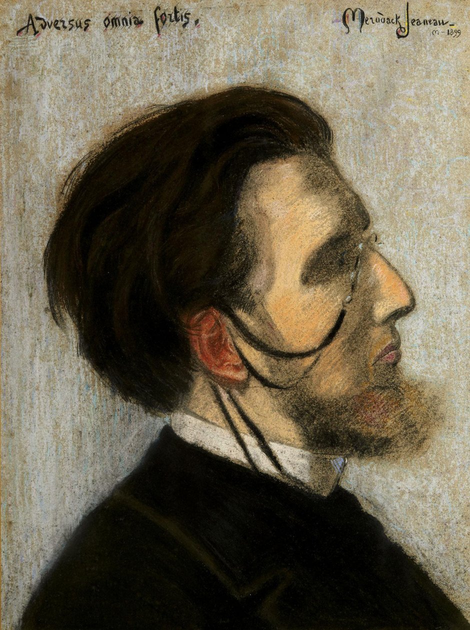 Muotokuva säveltäjä Jean Hurésta 1877-1930, 1899. tekijältä Alexis Mérodack Jeanneau