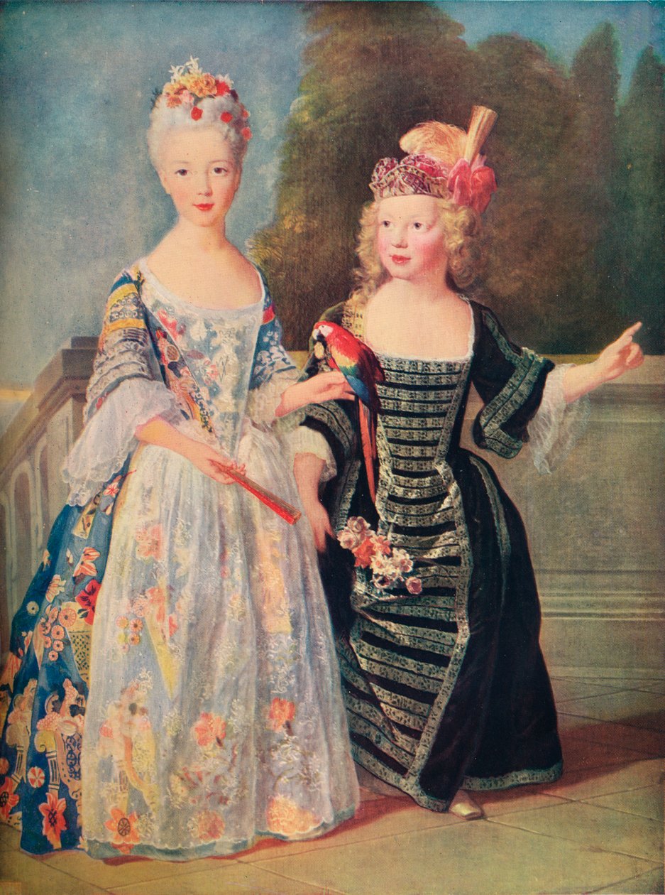 "Mademoiselle De Bethisy ja hänen veljensä", c1715, 1911 tekijältä Alexis Simon Belle