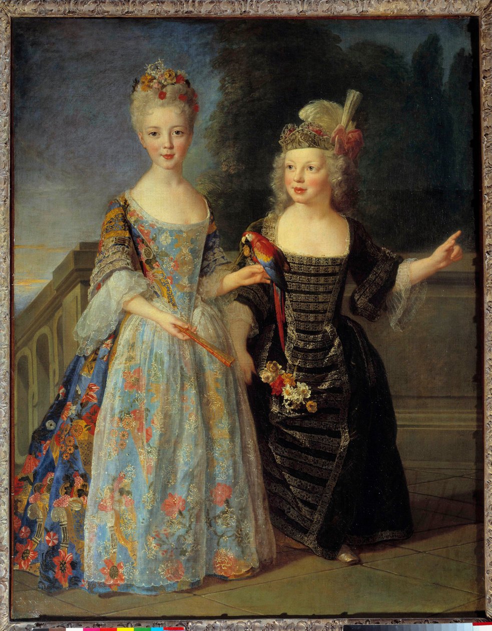 Muotokuva Catherine Eleonoresta Eugenie de Bethisystä (1707-1767), tulevasta Montaubanin prinsessasta ja hänen veljestään Eugene Eleonoresta (1709-1781), tulevasta Mezieresin markiisista vuosina 1713-1715. Maalaus Alexis Simon Belle (1647)4-17 tekijältä Alexis Simon Belle