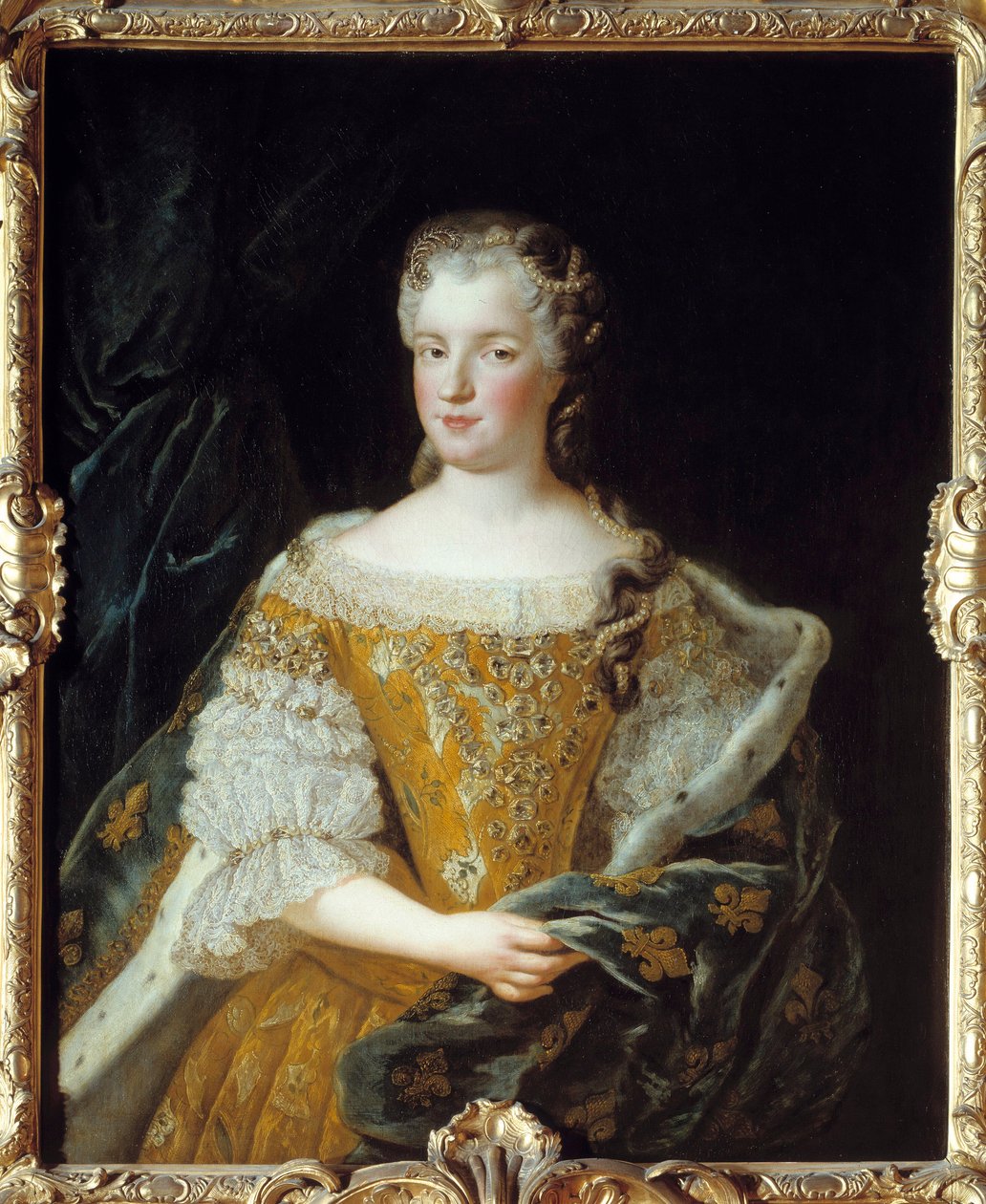 Kuningatar Mary Lesczinskan (1703-1768) muotokuva. Alexis Simon Bellen (1674-1734) maalaus tekijältä Alexis Simon Belle