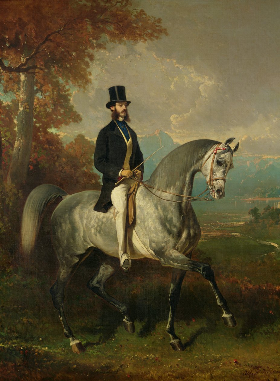 Kreivi Alfred de Montgomery (1810-91) 1850-60 tekijältä Alfred Dedreux