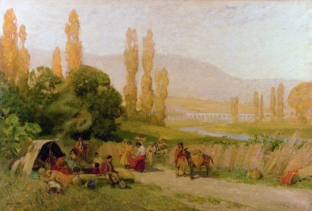 Algeciras, 1904 tekijältä Alfred East