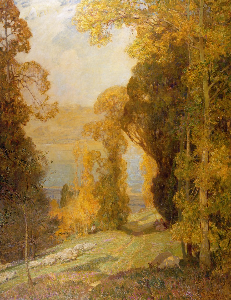 Bourget-järvi Mont Revardilta tekijältä Alfred East