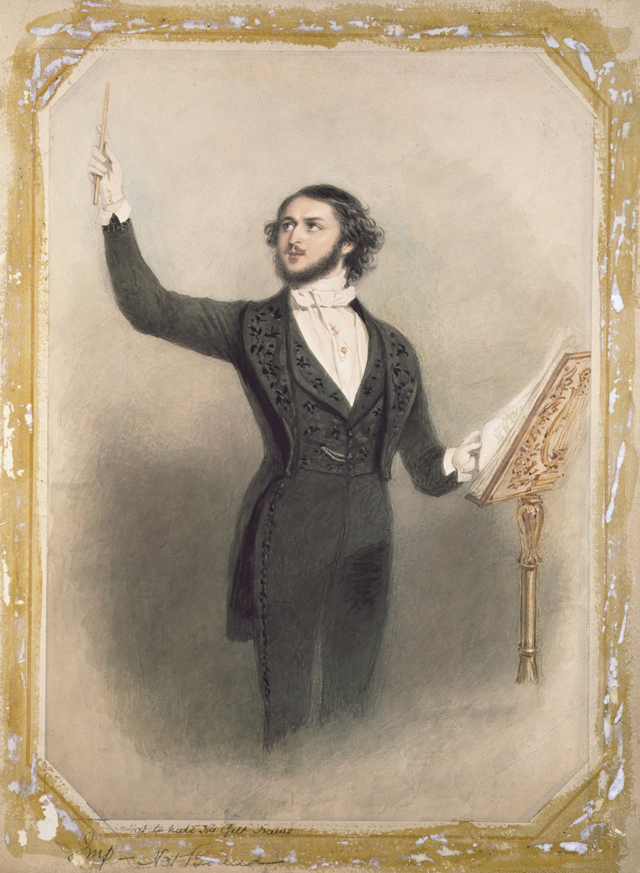 Louis Antoine Jullien (1812-60) tekijältä Alfred Edward Chalon