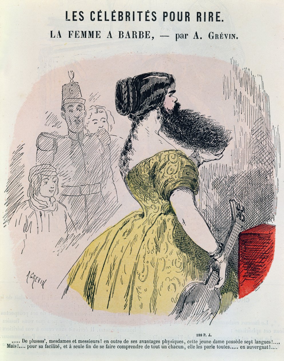 Parrakas nainen, noin 1860 tekijältä Alfred Grevin
