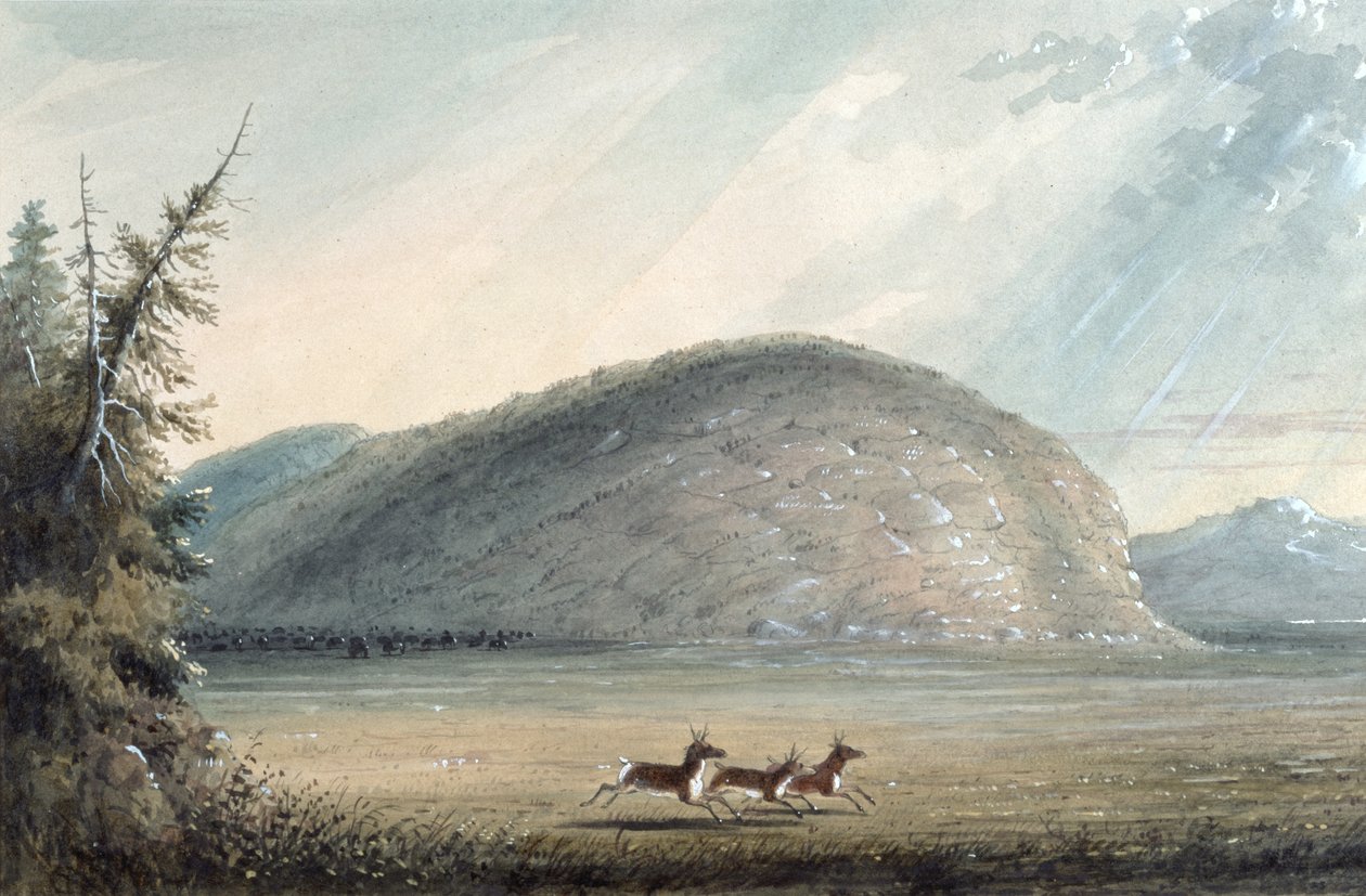 Itsenäisyyden kallio, 1837 tekijältä Alfred Jacob Miller